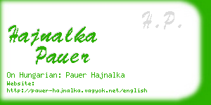 hajnalka pauer business card